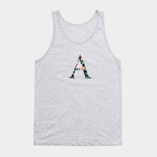 Alpha Floral Greek Letter Tank Top